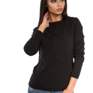 Women's Crew Neck Sweater Black