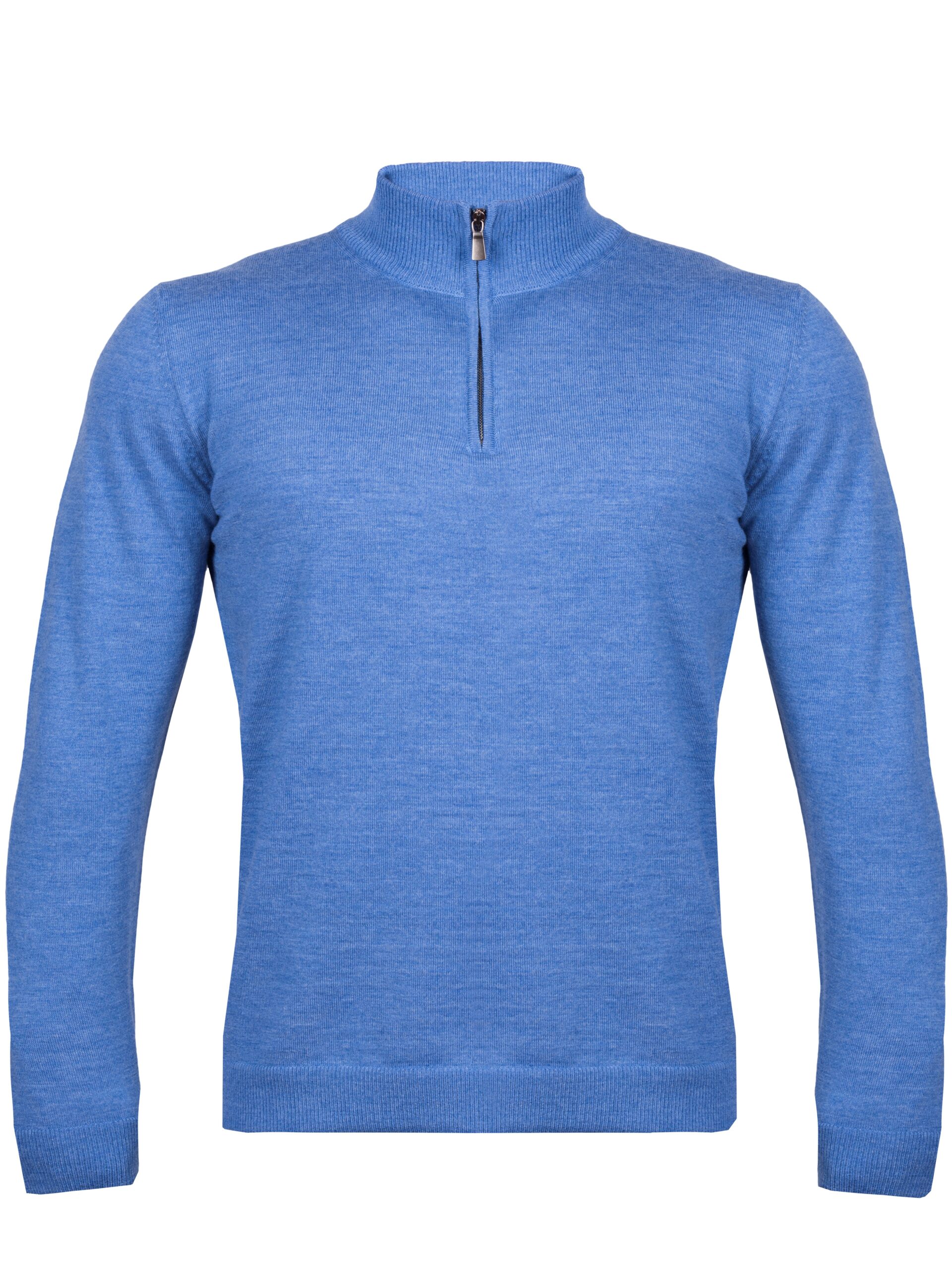 Zip Blue Knittons Men's 1/4 Zip Sweater Blue