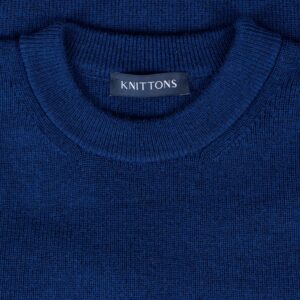 Knitons Men's Crew Neck Sweater Navy